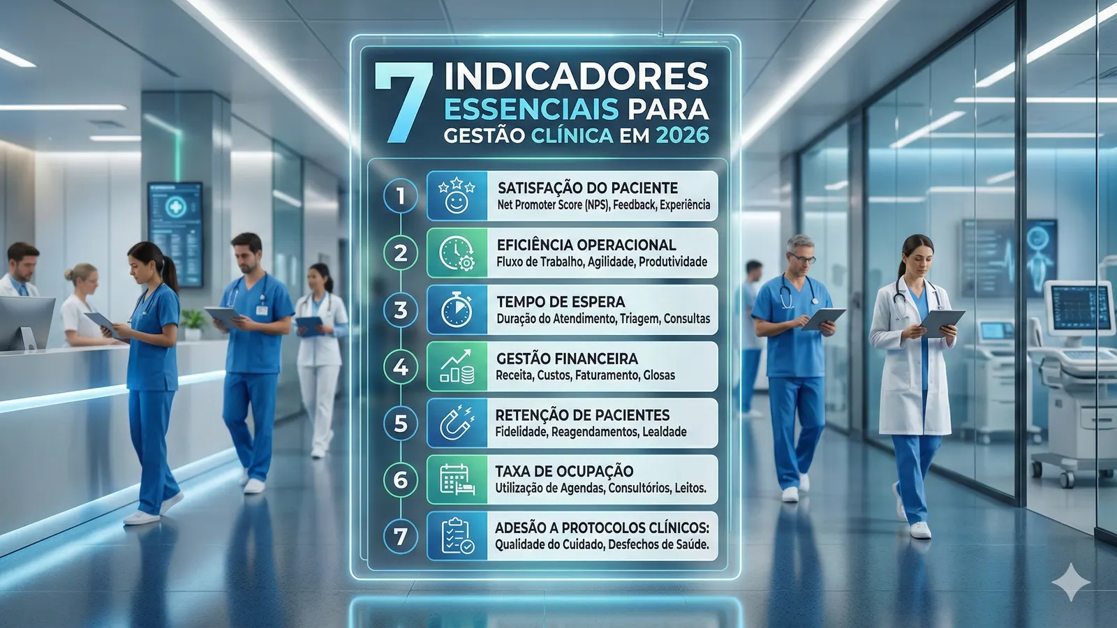 7 indicadores essenciais para gestão clínica em 2026